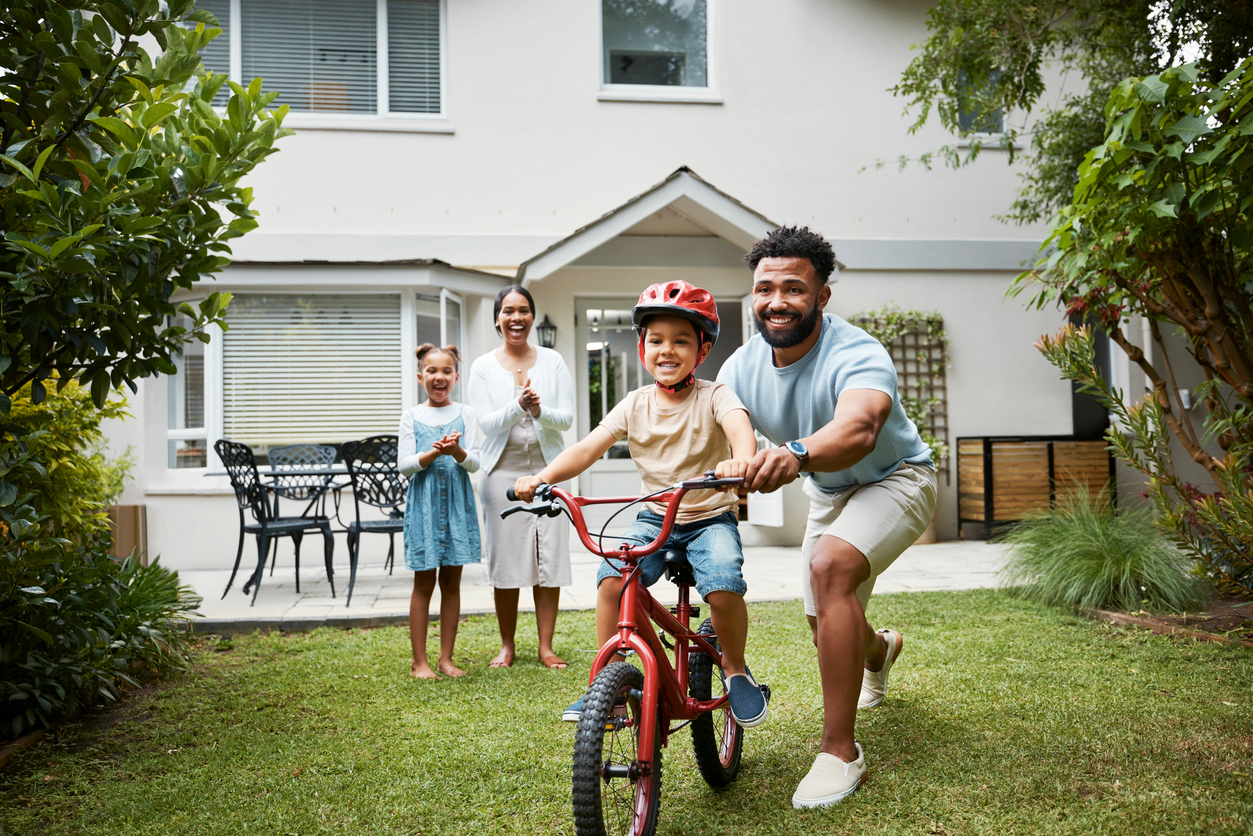 child on bike